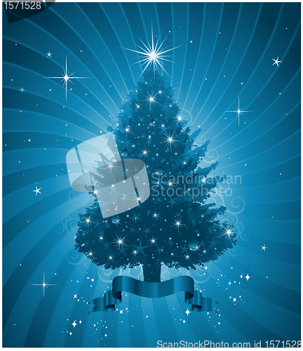 Image of Christmas greeting card design background