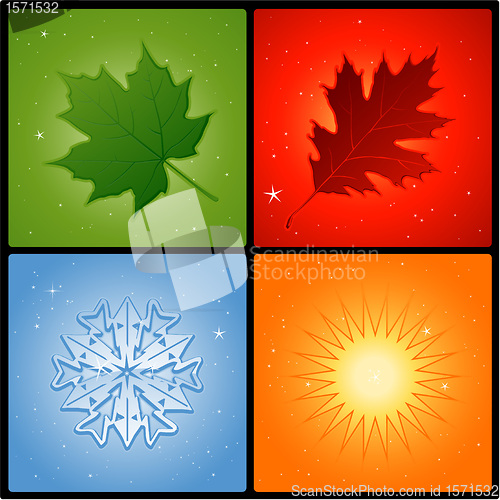 Image of Four seasons background