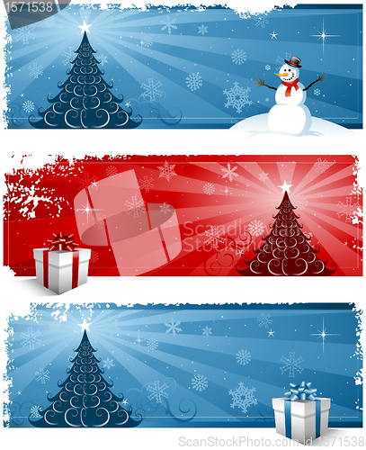 Image of Christmas greeting card design background