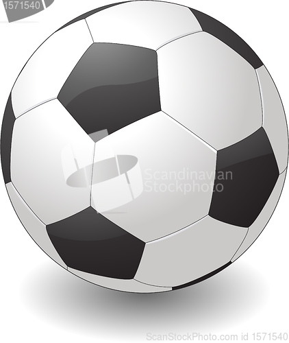 Image of Soccer ball isolated on white background