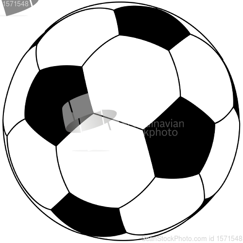 Image of Soccer ball isolated on white background