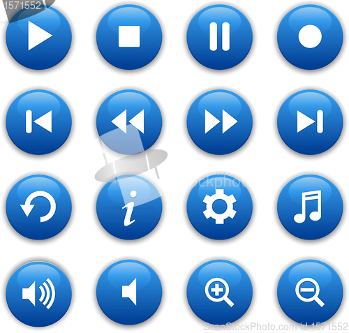 Image of Glossy Media buttons