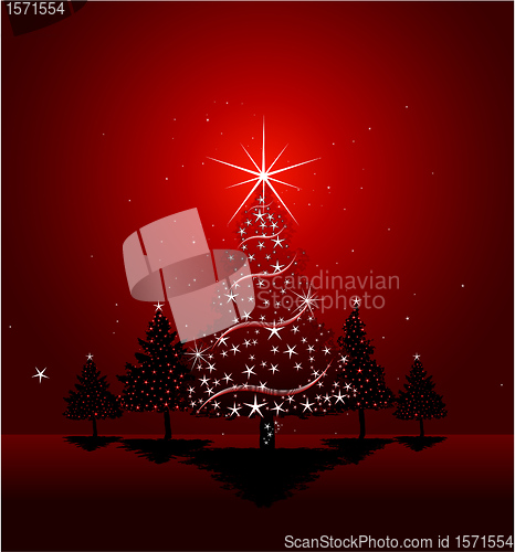 Image of Christmas greeting card design background