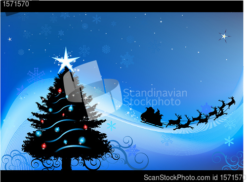 Image of Christmas greeting card design background