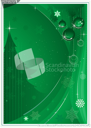 Image of Christmas greeting card design background