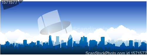 Image of Cityscapes silhouettes background