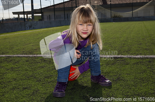 Image of Girl with a basketball