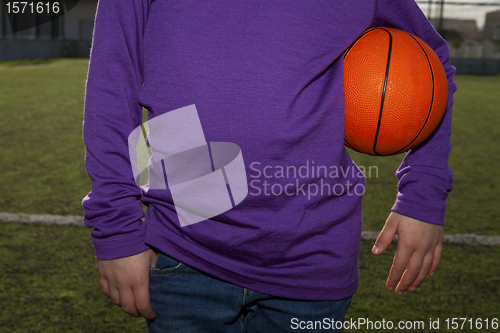 Image of Child with a basketball