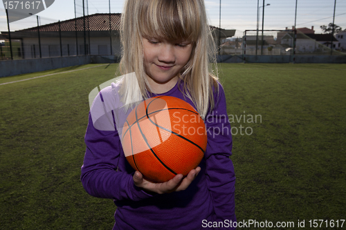 Image of Girl with a basketball