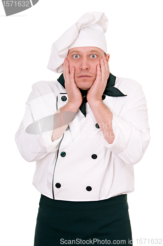 Image of scared chef