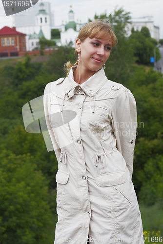 Image of Pretty girl in park