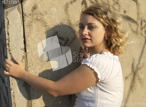 Image of Girl on roof