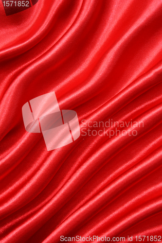 Image of Smooth Red Silk as background