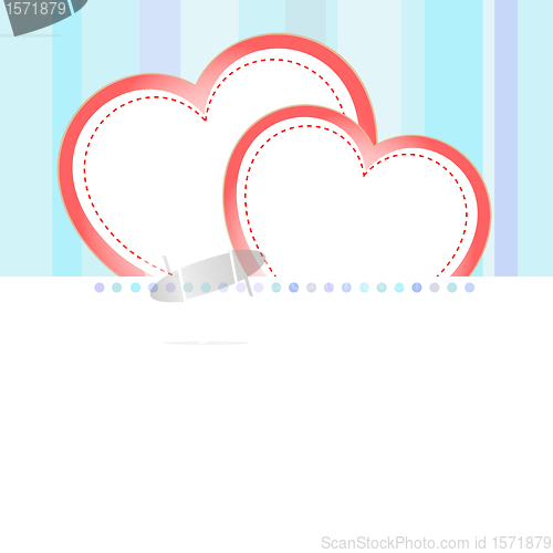Image of vector valentine love heart romantic birthday background