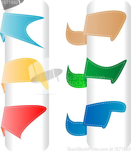 Image of Set of labels badges and stickers. Vector