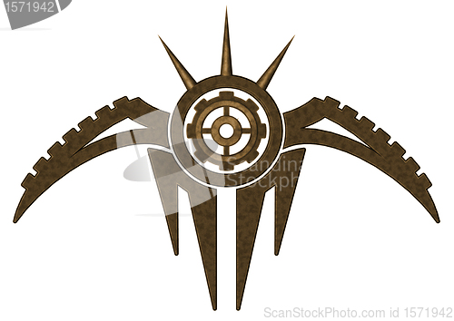 Image of abstract metal symbol