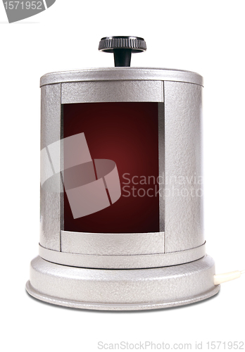 Image of Red light for photo printing isolated on a white background