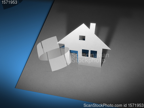 Image of paper cutout house