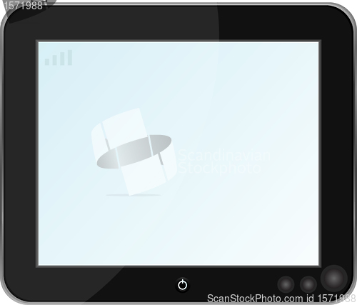 Image of Blank digital PC tablet vector