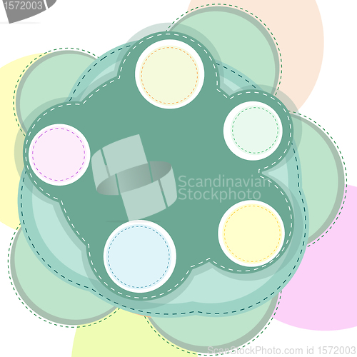 Image of Colorful abstract card background. Vector