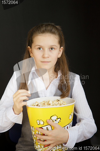 Image of girl in a movie theater