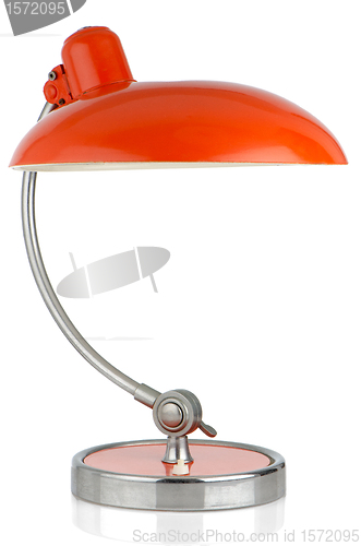 Image of Retro orange table lamp