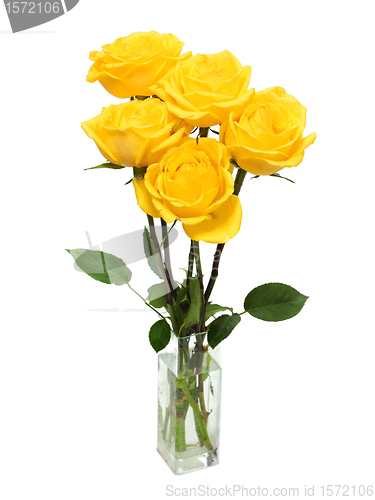 Image of bouquet of yellow roses