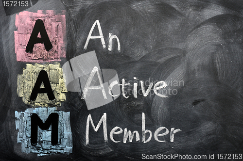 Image of Acronym of AAM for An Active Member