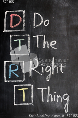 Image of Acronym of DTRT for Do the Right Thing