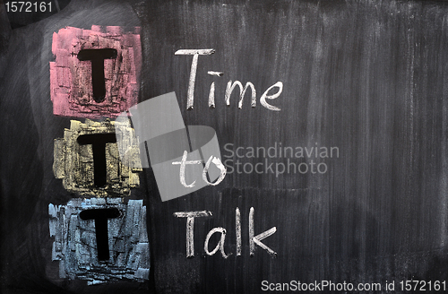 Image of Acronym of TTT for Time To Talk