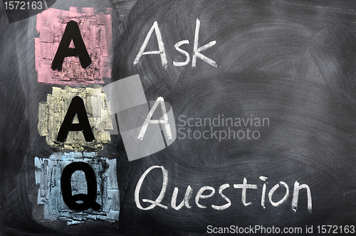 Image of Acronym of AAQ for Ask a Question