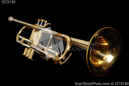 Image of old gold trumpet