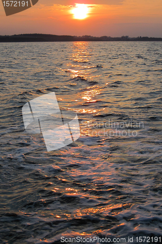 Image of sunset on the sea