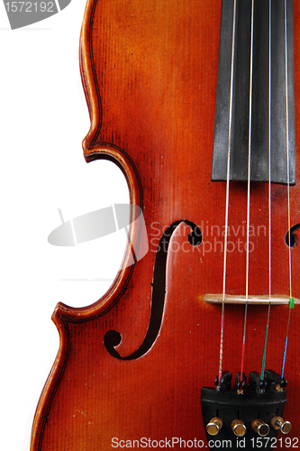 Image of violin details