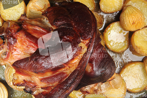 Image of roasted pork knuckle