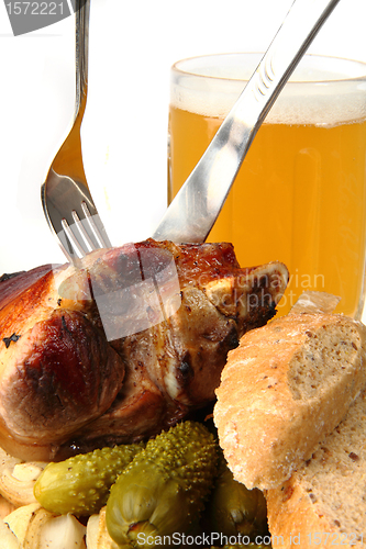 Image of roasted pork knuckle