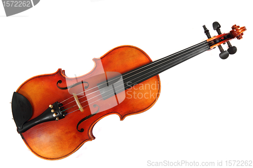 Image of old wooden violin