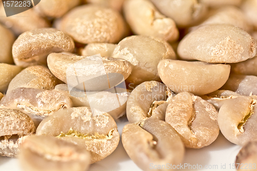 Image of Raw coffee beans