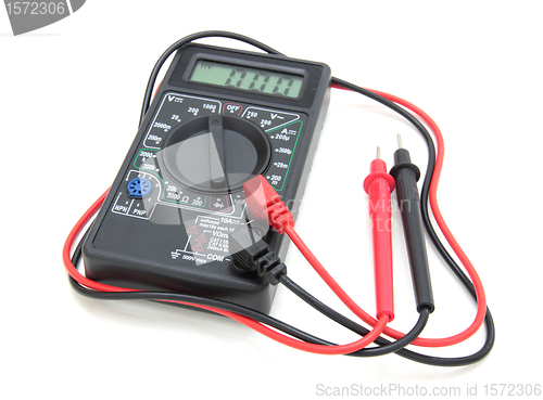 Image of Digital multimeter on white background