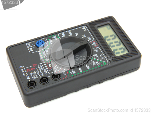 Image of Digital multimeter on white background