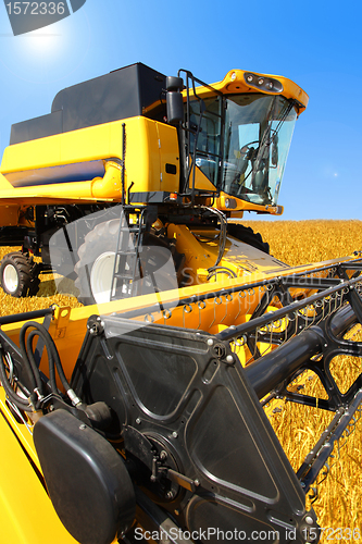 Image of combine harvester 