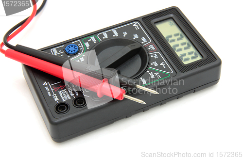 Image of Digital multimeter on white background