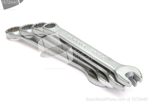 Image of  spanner with  on a white background