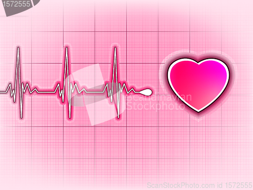 Image of Graph from a heart beat. EPS 8