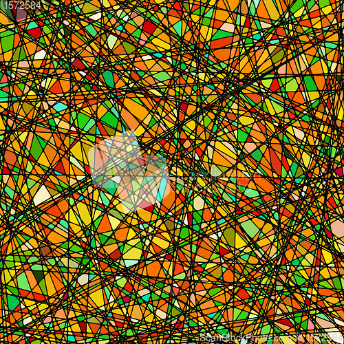 Image of Design detail of stained glass. EPS 8