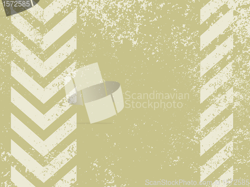 Image of A grungy and worn hazard stripes texture. EPS 8