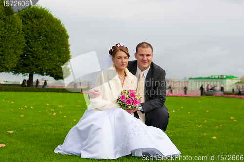 Image of young wedding couple