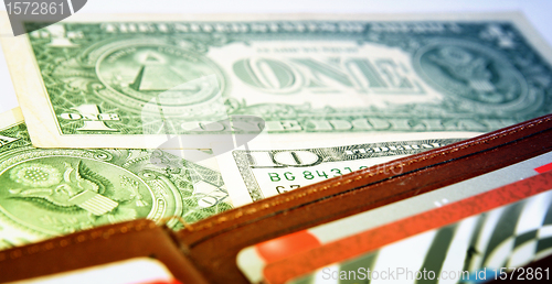 Image of Brown leather wallet