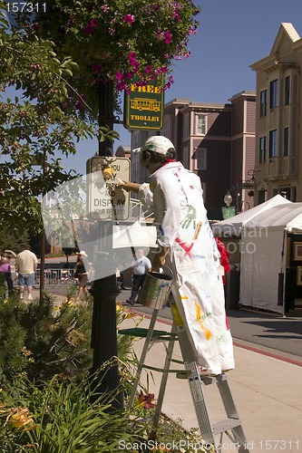 Image of Painter Mannequin in downtown Park City