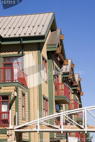 Image of Close up on an Series of Houses